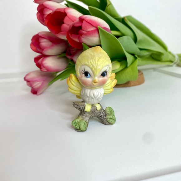 ADORABLE Set Of 3 Vintage Kitschy Colorful Porcelain Birdie Figurines - Picture 4 of 10